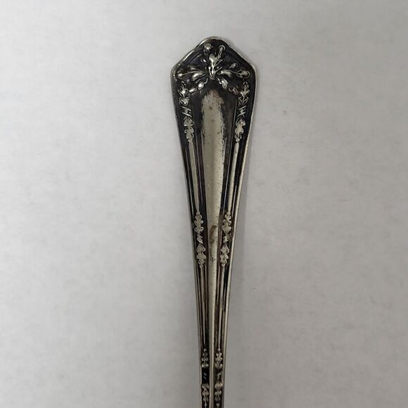 Wm Rogers 2 Tea Spoons Orange Blossom & 2 Sugar Spoons Fair Oaks and Beaded - Picture 7 of 11
